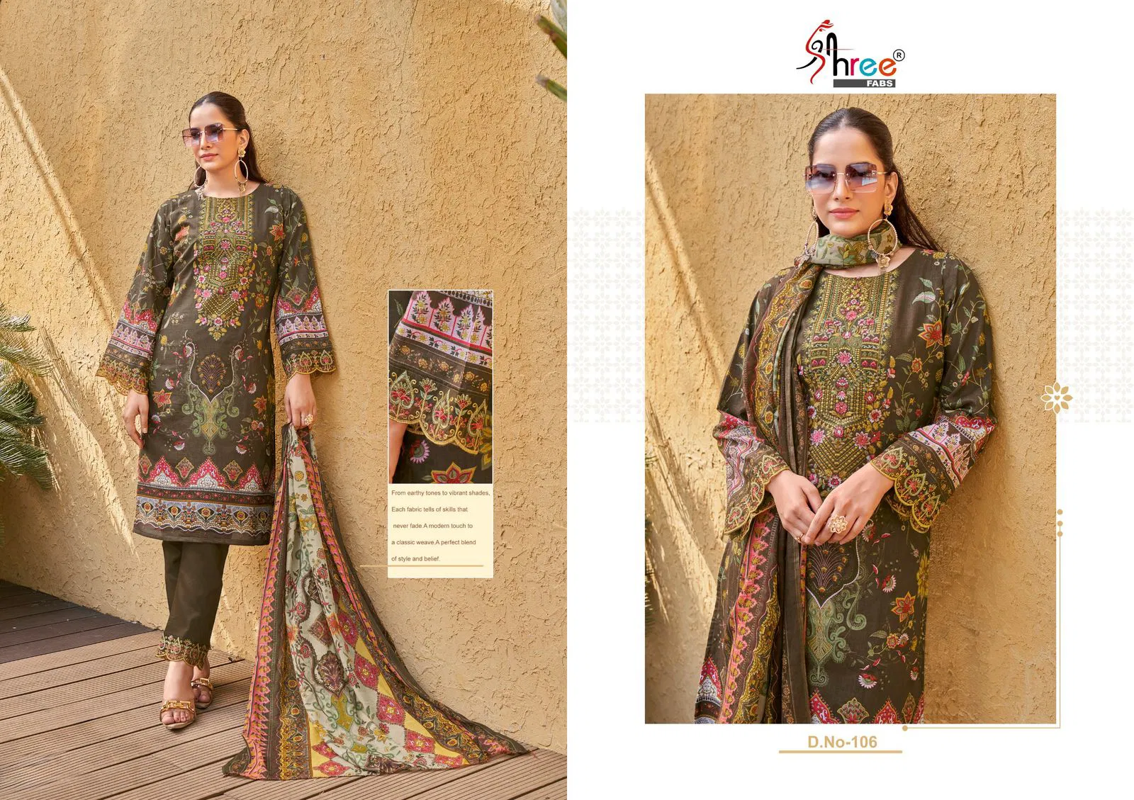 Khadiza by Shree Lawn Cotton Pakistani Salwar Suits Wholesale Online